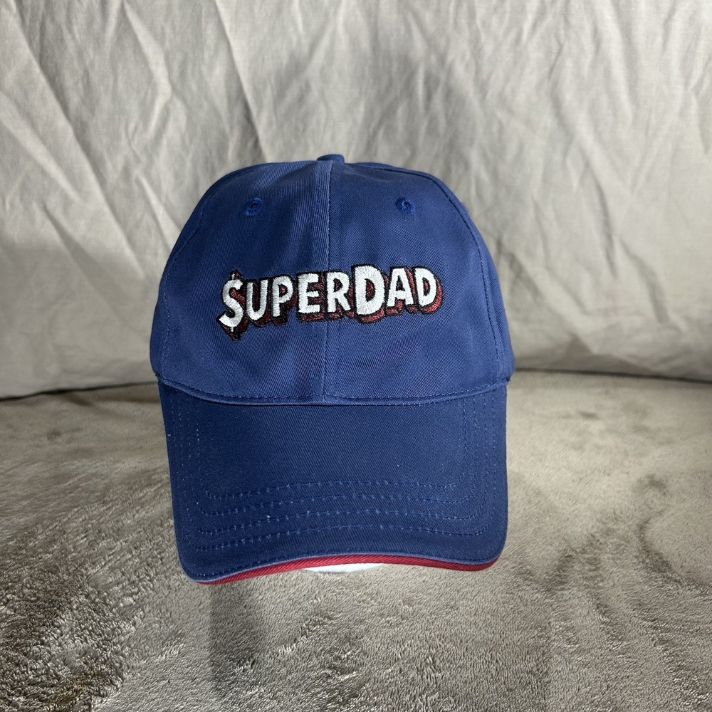 "SUPERDAD" Novelty Cotton Baseball Cap – Navy Blue Adjustable Hat